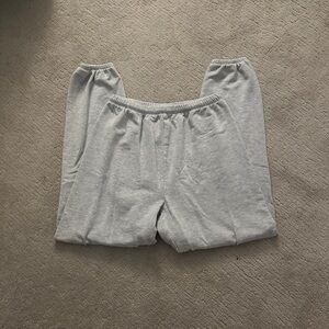 Aerie Light Gray Oversized Sweatpants